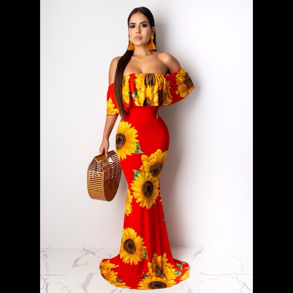 Sunflower Darkness Maxi Dress